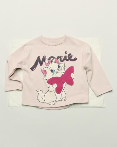 SOFT TOUCH FLOCKED ©DISNEY T-SHIRT - Pink / Mauve by Zara