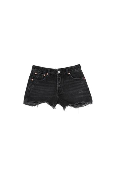 RIPPED DENIM SHORTS