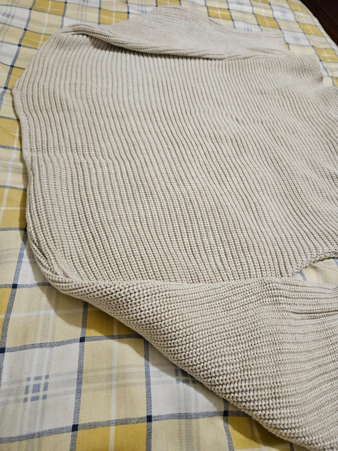 PLAIN KNIT SWEATER WITH TIE - Image 7