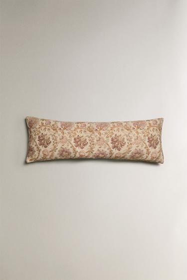 LONG LINEN CUSHION - Light beige by Zara - Image 0