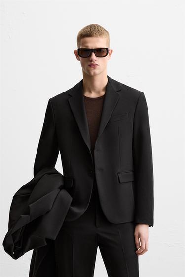 VESTE DE COSTUME CONFORT - Noir de Zara - Image 1