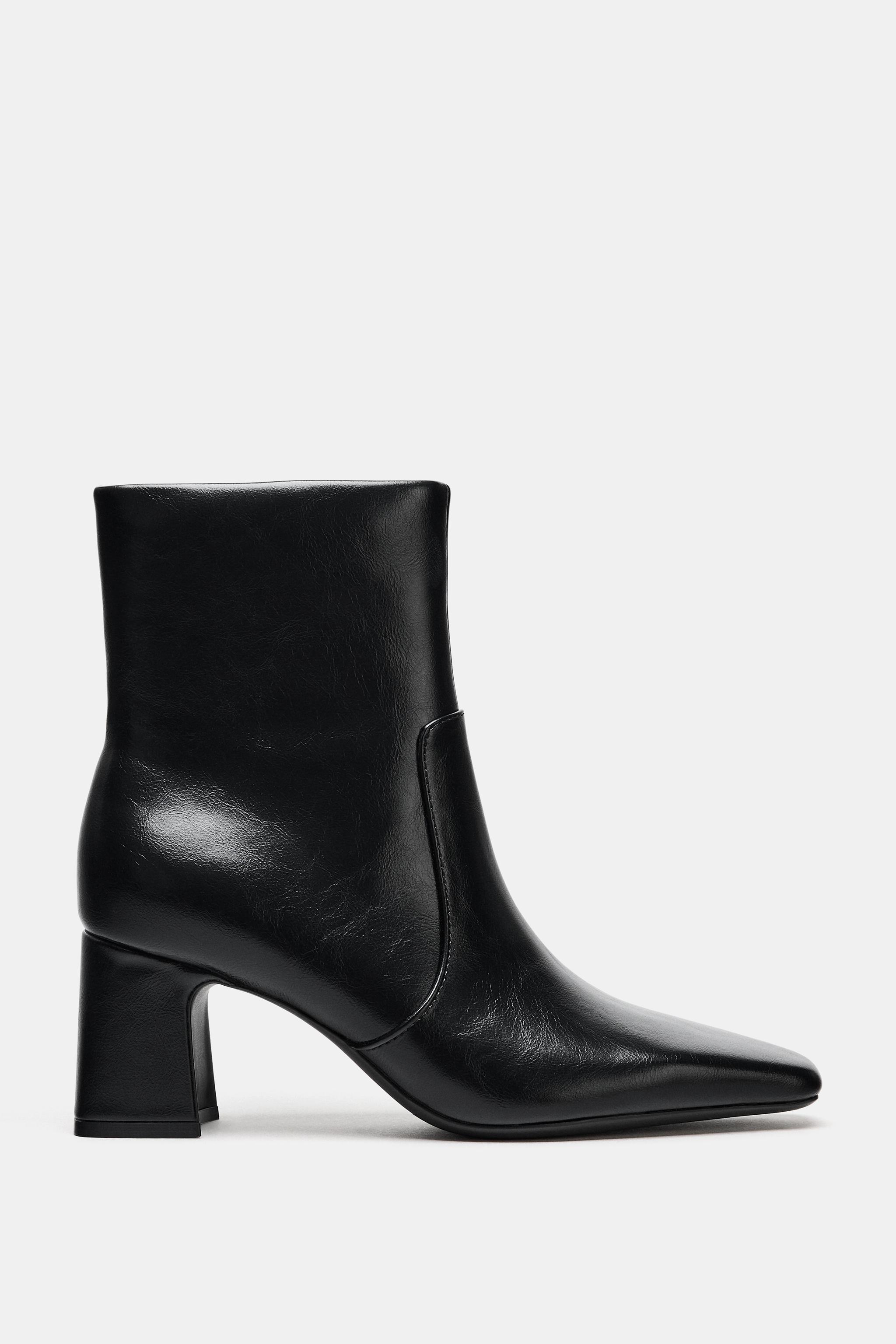 BLOCK HEEL ANKLE BOOTS