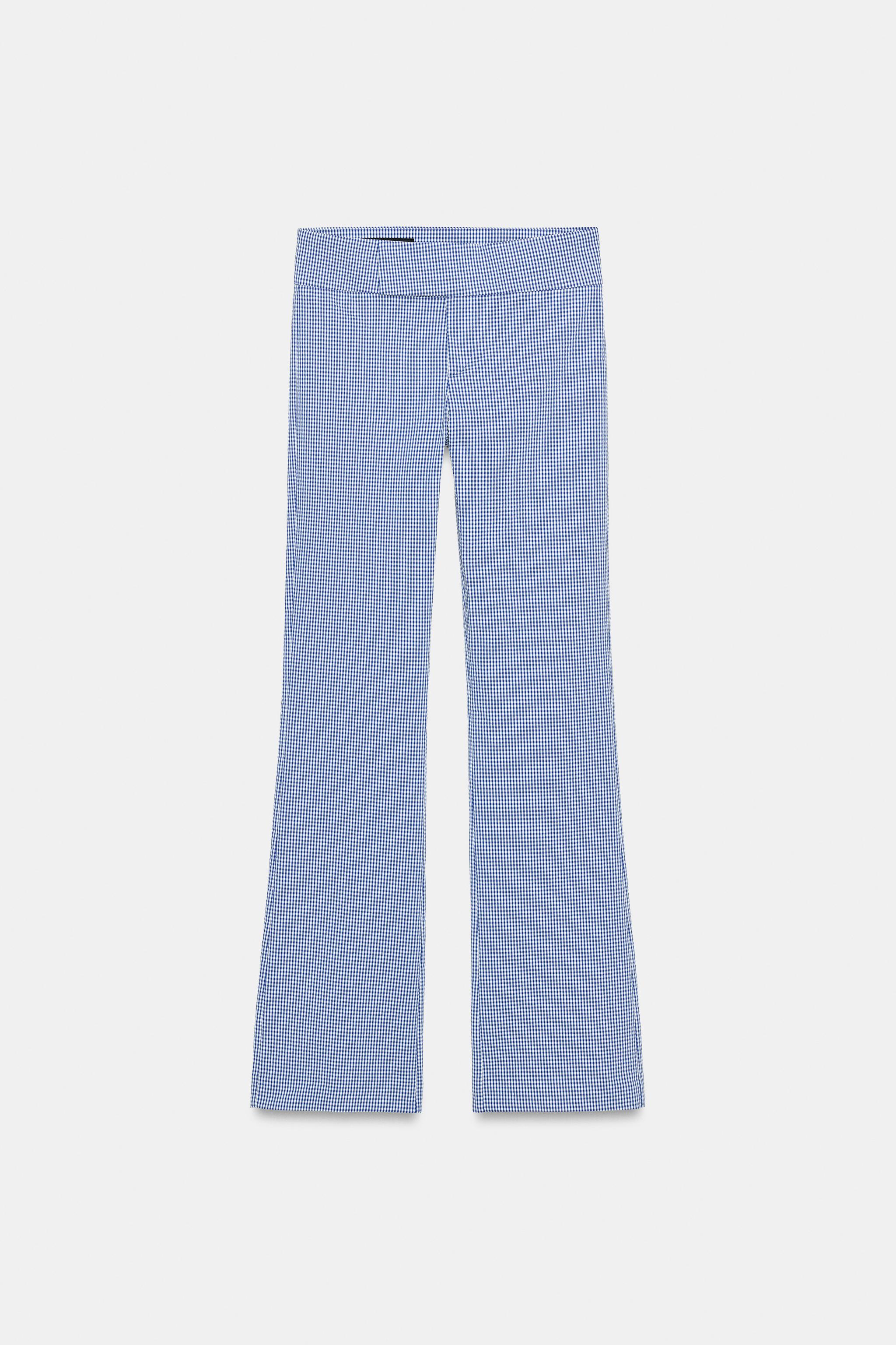 PANTALON ÉVASÉ À CARREAUX VICHY