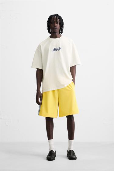 Zara COMBINED PRINT T-SHIRT - White - Image 0