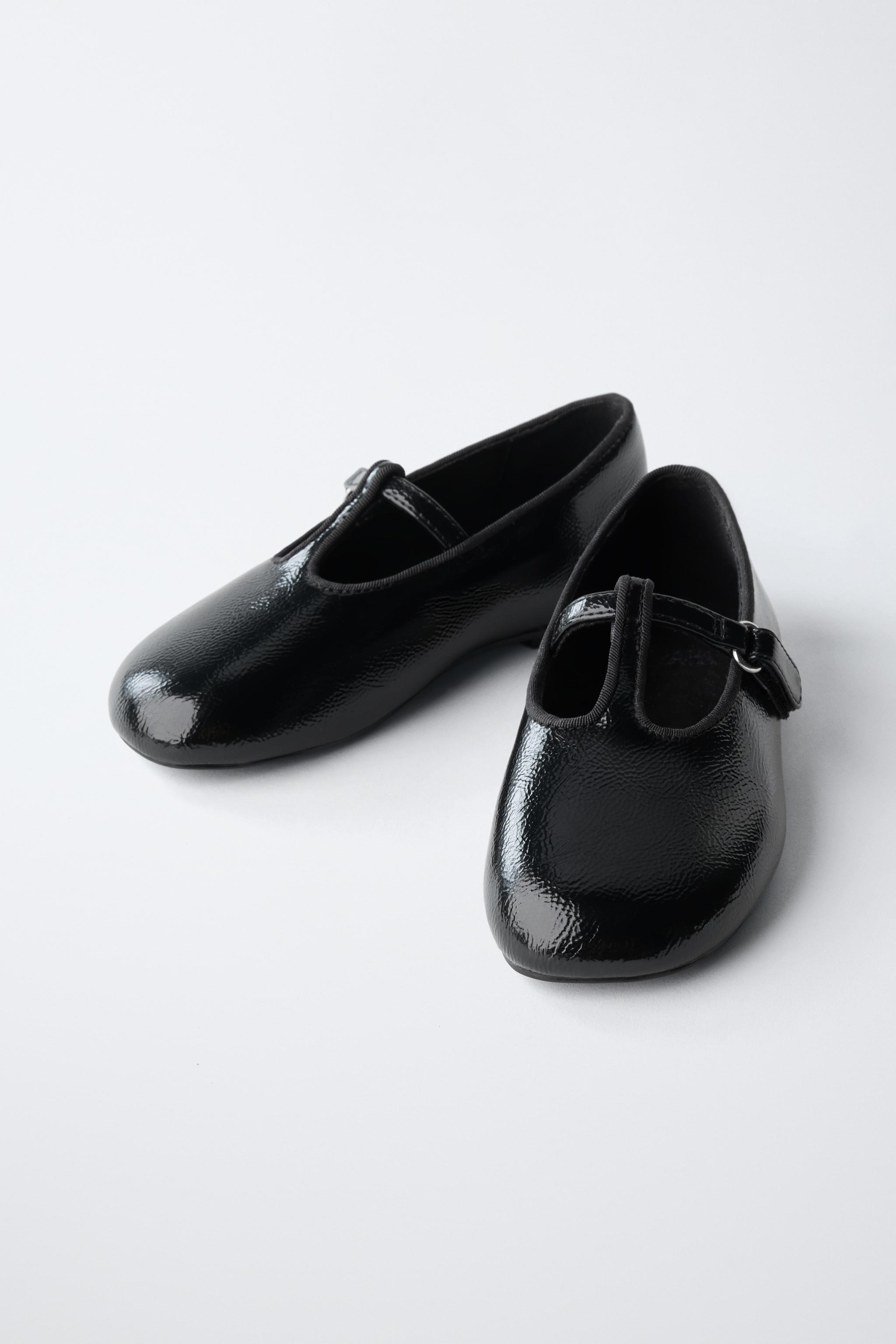 Обувь Zara PATENT BUCKLE BALLET FLATS — фото 3