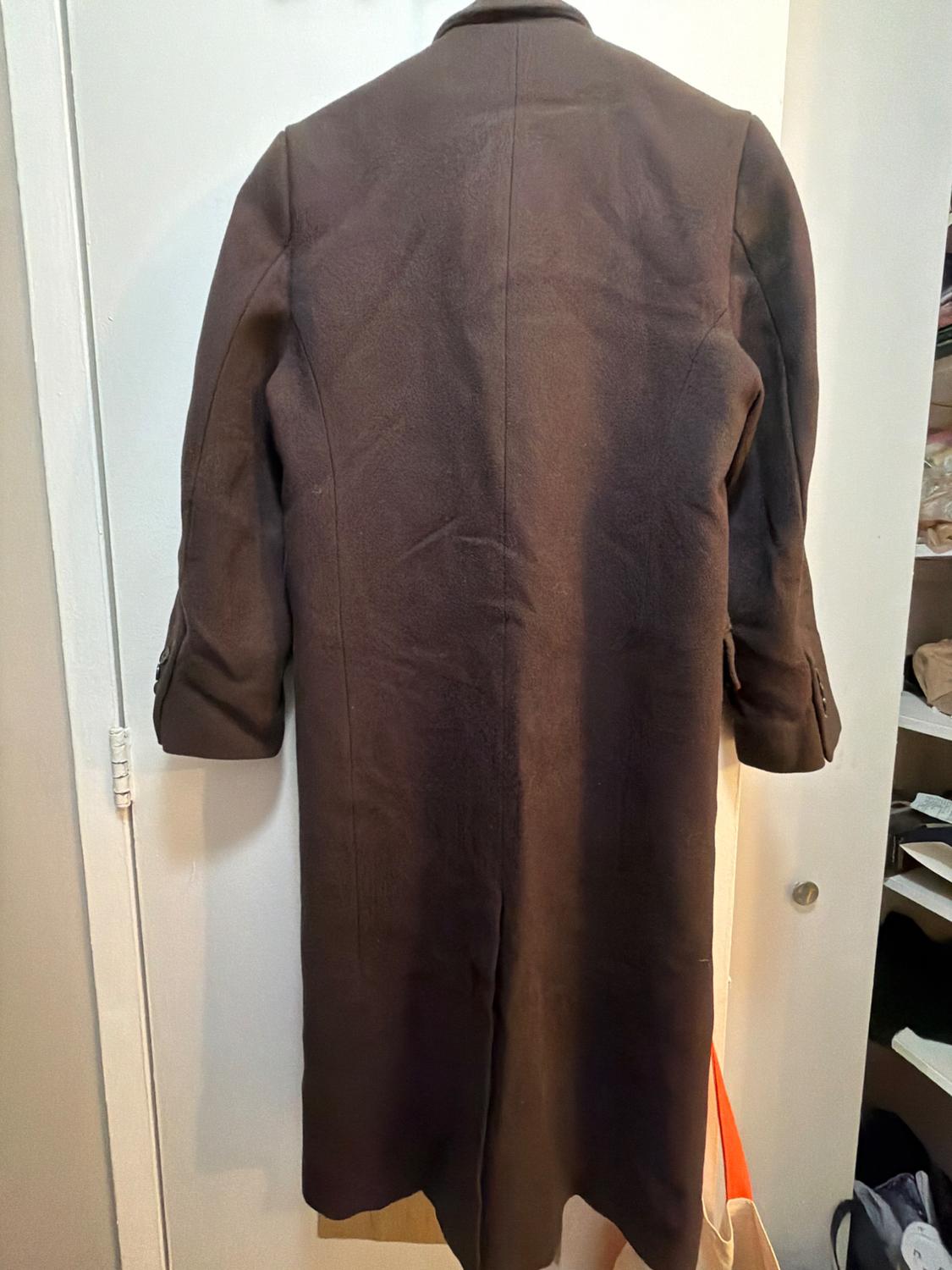 OVERSIZED DOUBLE-BREASTED WOOL COAT ZW COLLECTION - Image 2