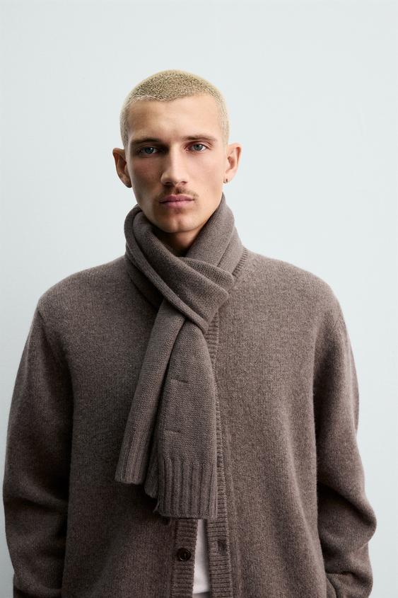 WOOL KNIT SCARF