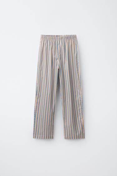 6-14 YEARS/ STRIPED PYJAMAS - camel by Zara - Image 4