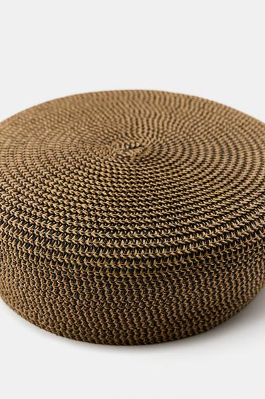 BONNET CASQUETTE COMBINÉ - Écru / Noir de Zara - Image 3