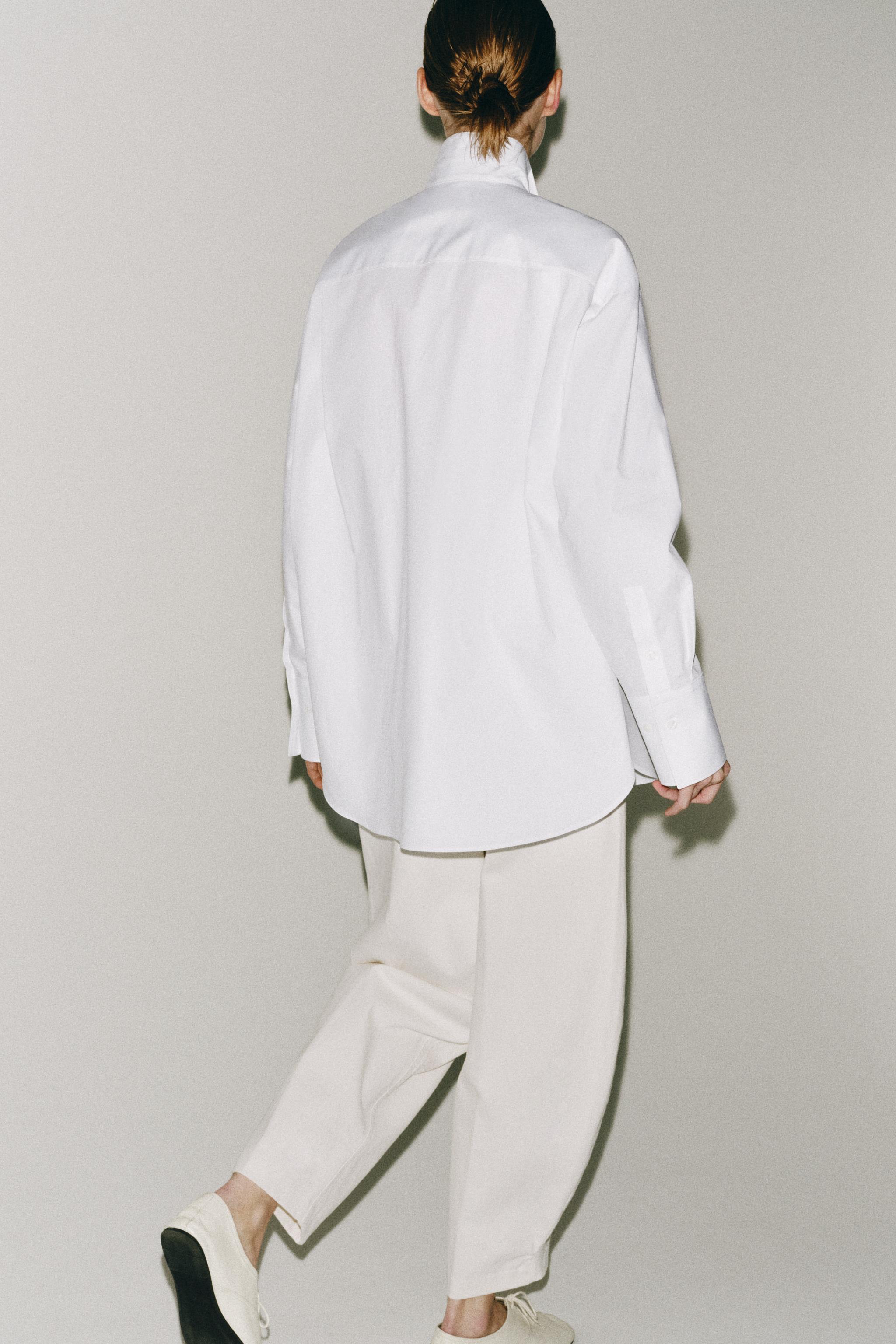 ZW COLLECTION POPLIN SHIRT WITH BUTTONS