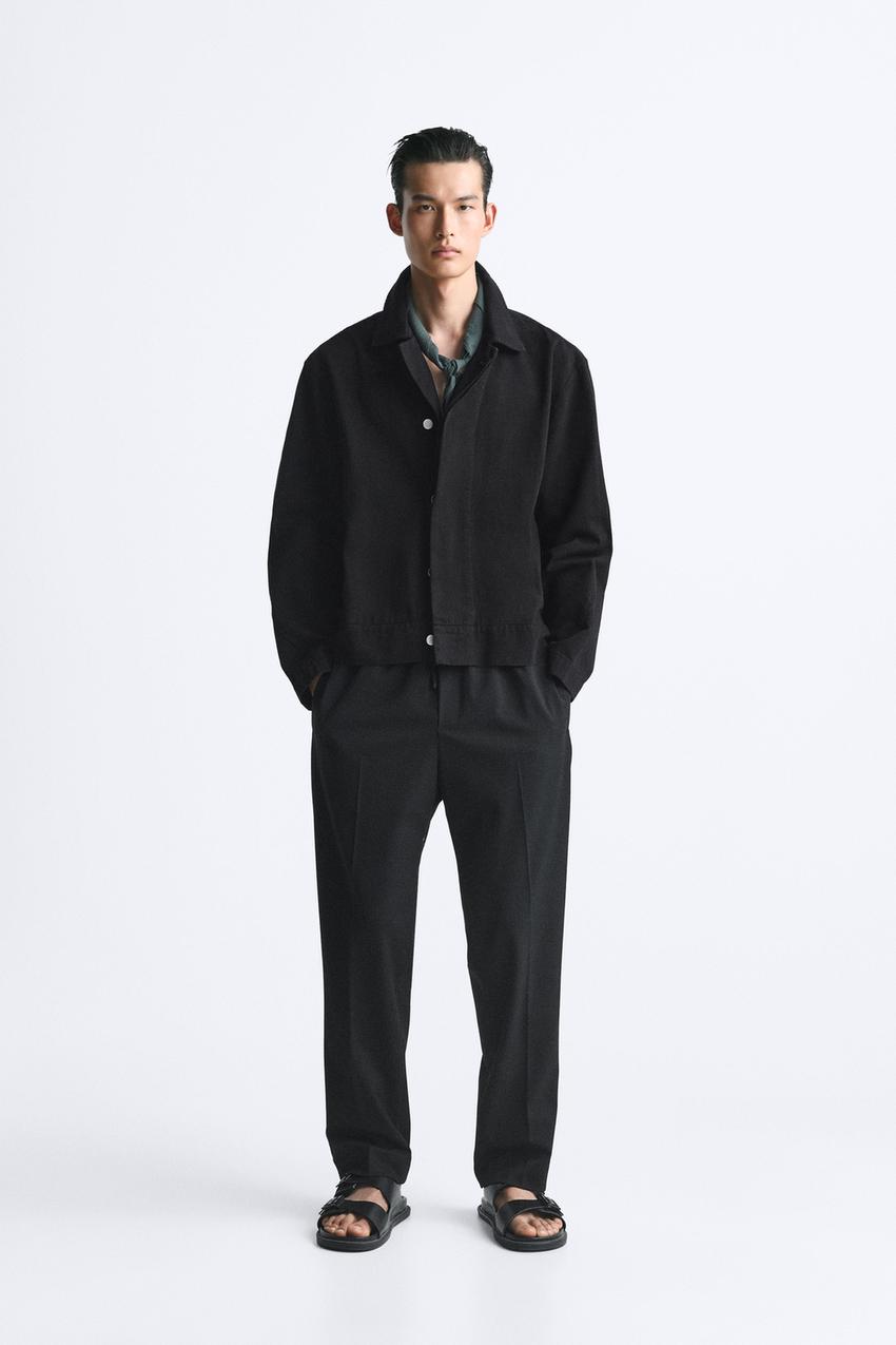 Zara, Pants & Jumpsuits, Zara Black Flowy Joggers Size Small 16547800