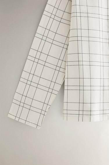 CHECK SHIRT - Ecru by Zara - Image 1