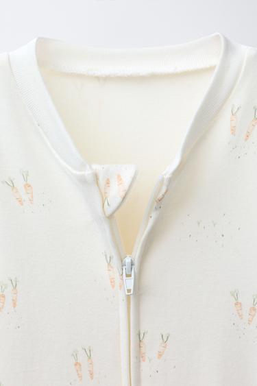 LOT DE DEUX PYJAMAS ENTIERS LAPINS PIEDS CONVERTIBLES - Beige de Zara - Image 3