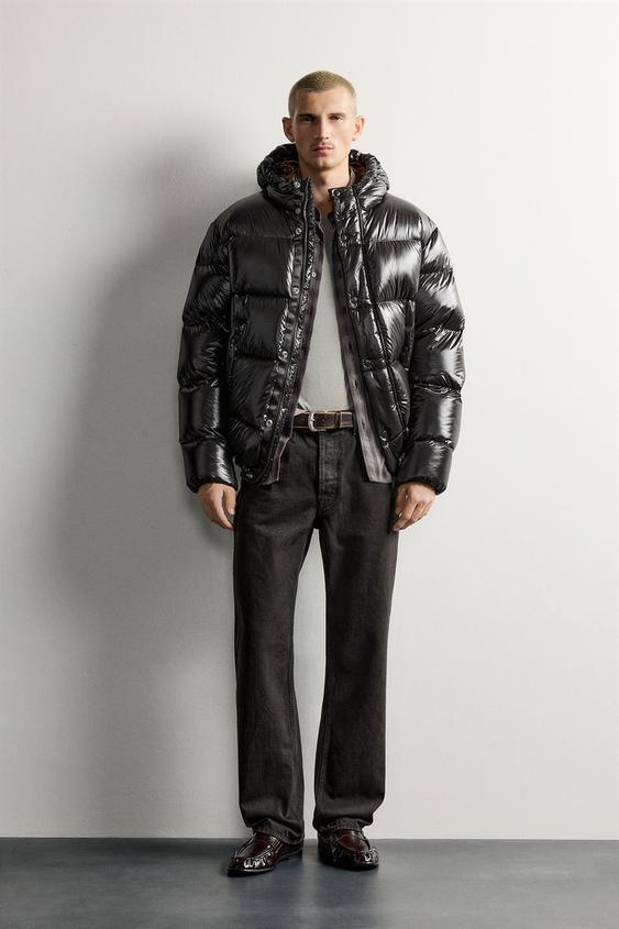 WATER-REPELLENT 80% DOWN - 20% FEATHER LONG JACKET - Brown by Zara - Image 0