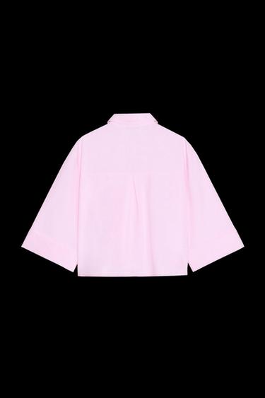 SHORT OXFORD SHIRT - Pink by Zara