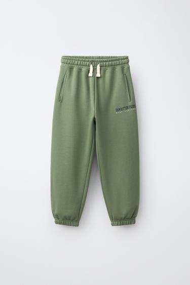 BALLOON JOGGING PANTS — Mid-green 1