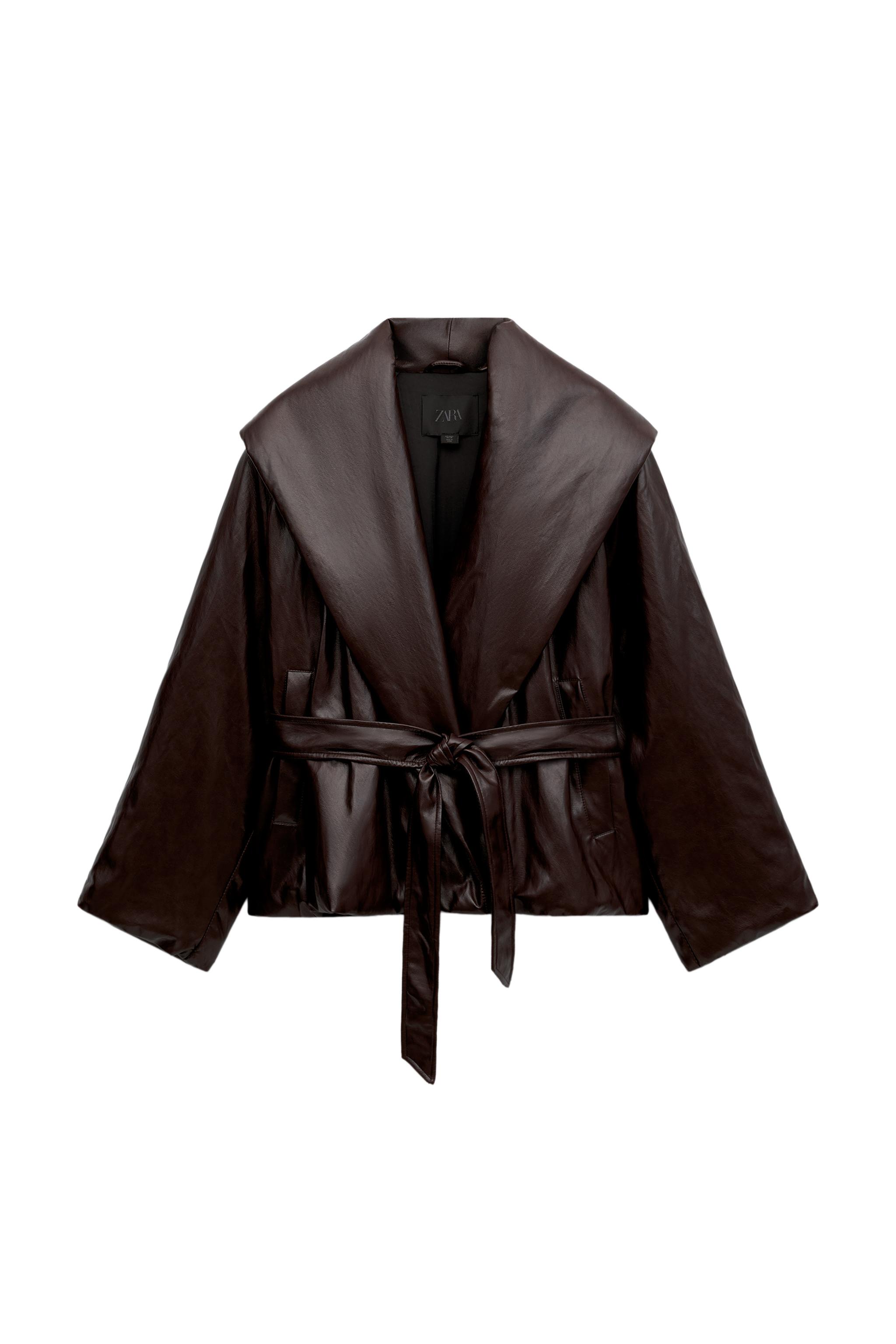 CHAQUETA ACOLCHADA EFECTO PIEL ZW COLLECTION