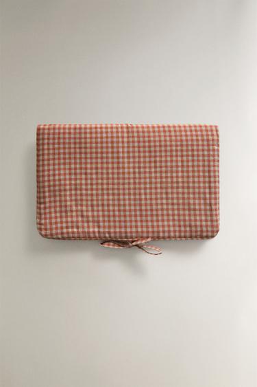 VICHY COTTON BABY WIPE HOLDER - برتقالي داكن الخاص بـ Zara - صورة 0