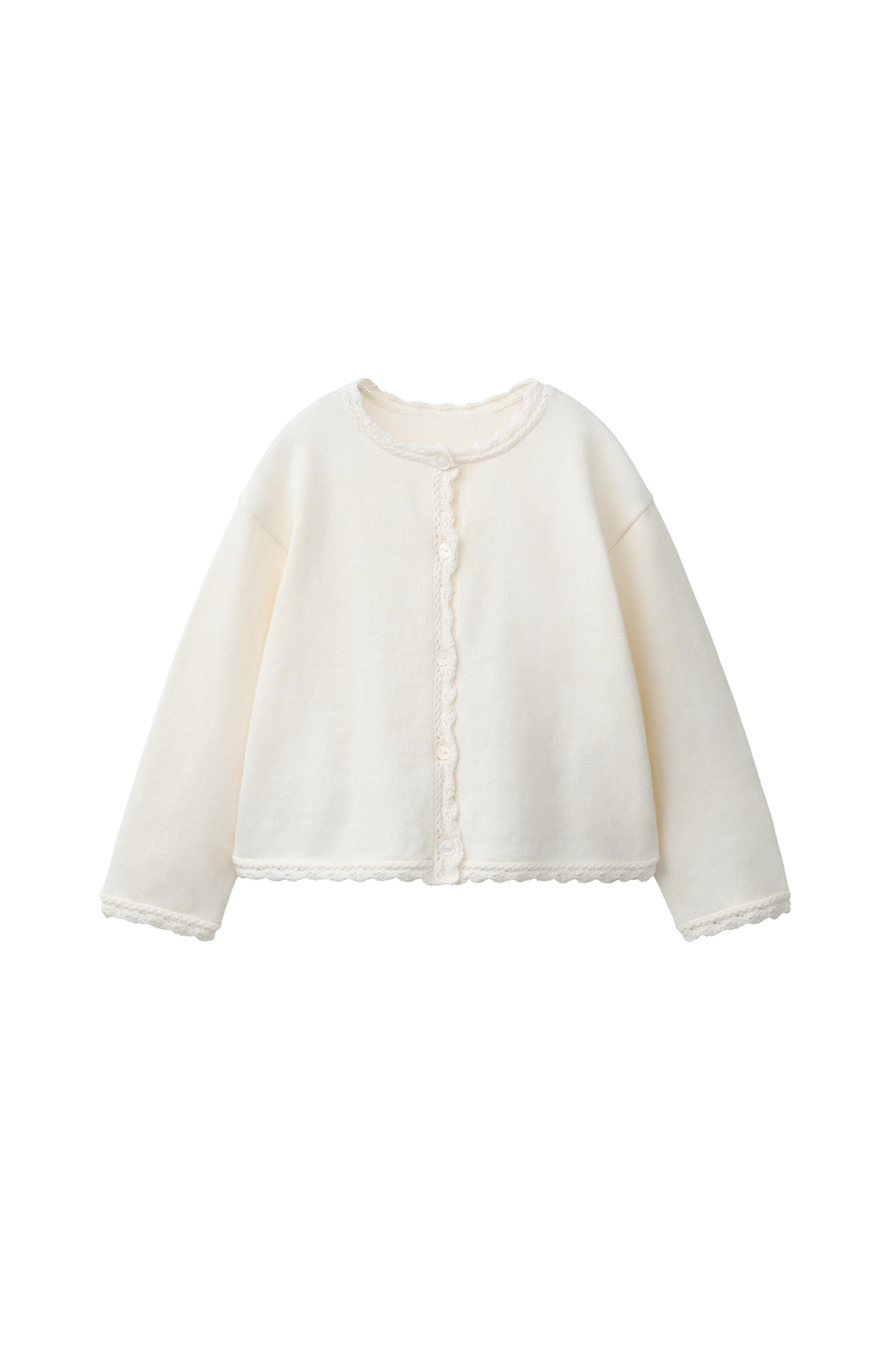 オープンワークニットカーディガン - エクリュ | ZARA Japan / 日本