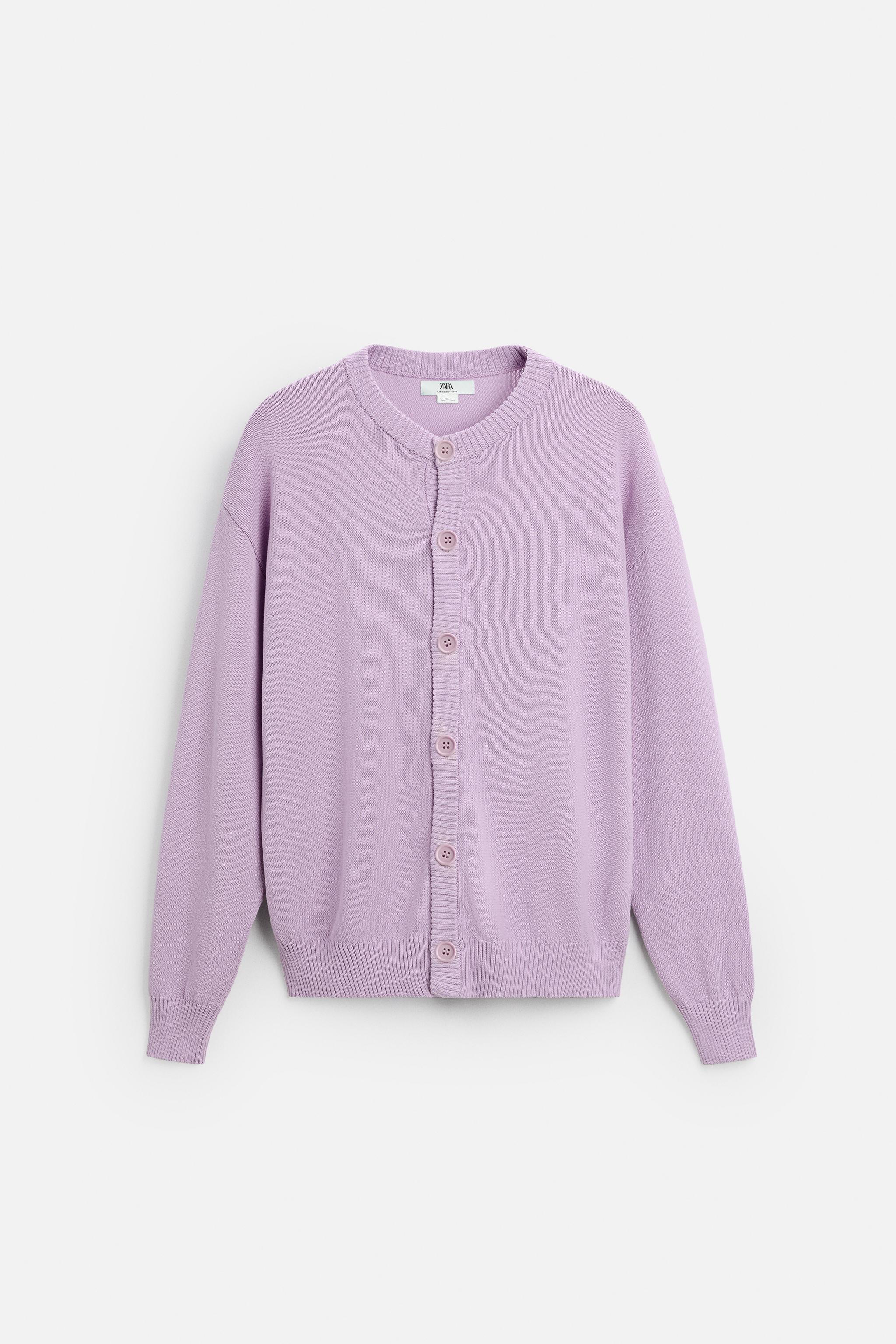 コットンカーディガン - バイオレット | ZARA Japan / 日本