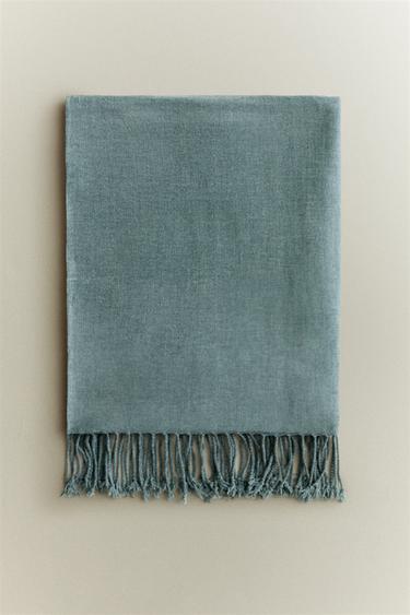 CHENILLE THROW - Blue marl by Zara - Image 5