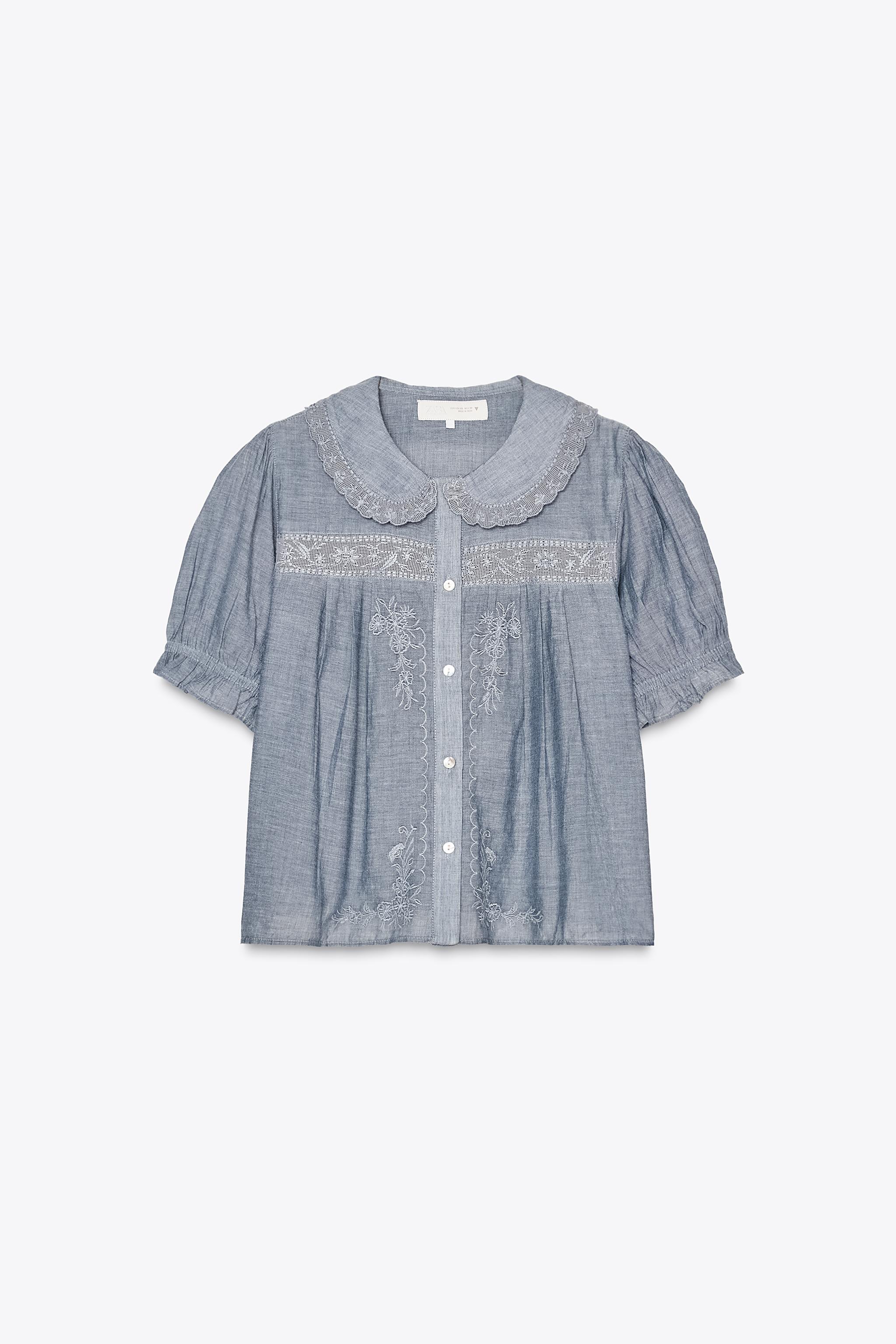 トップス dairiku flower embroidery shirt 21aw Wildflowers Daises Pocket T-shirt| Embroidered| Comfort