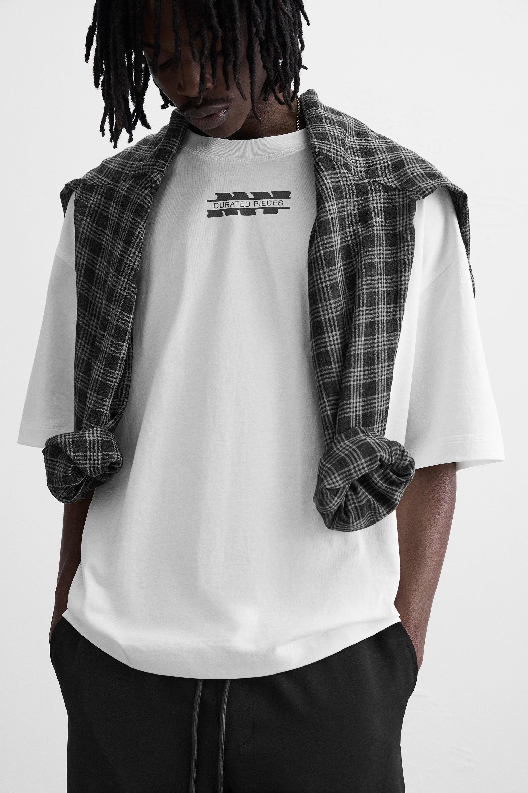 COMBINED PRINT T-SHIRT - Oyster-white | ZARA United States
