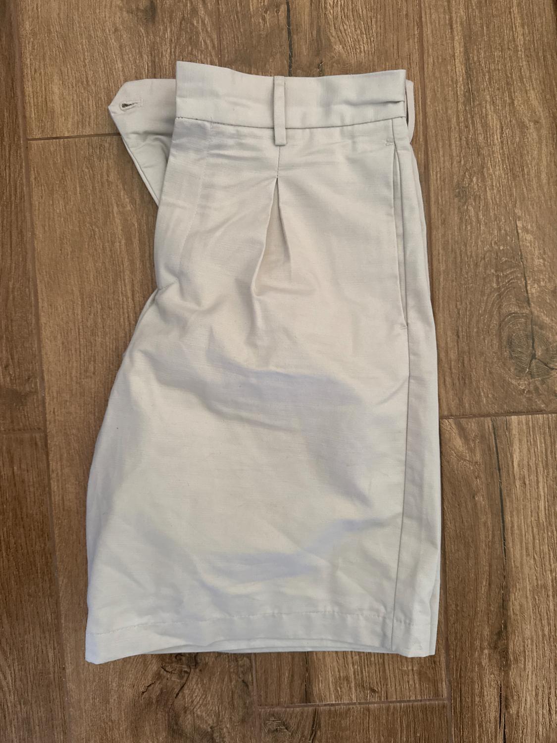 PLEATED COTTON/LINEN BERMUDA SHORTS - Image 3