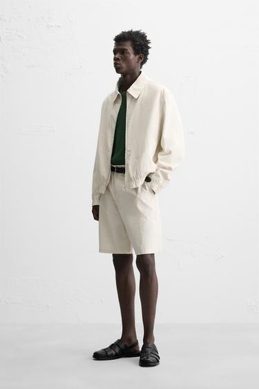 BERMUDA REGULAR FIT RAYURES - rayures de Zara - Image 3