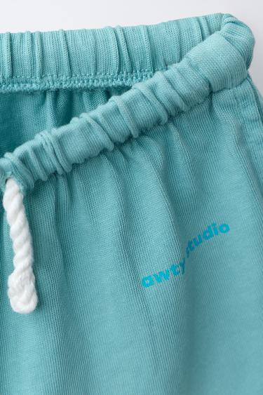 PLAIN T-SHIRT AND BERMUDA SHORTS SET - Turquoise by Zara - Image 3
