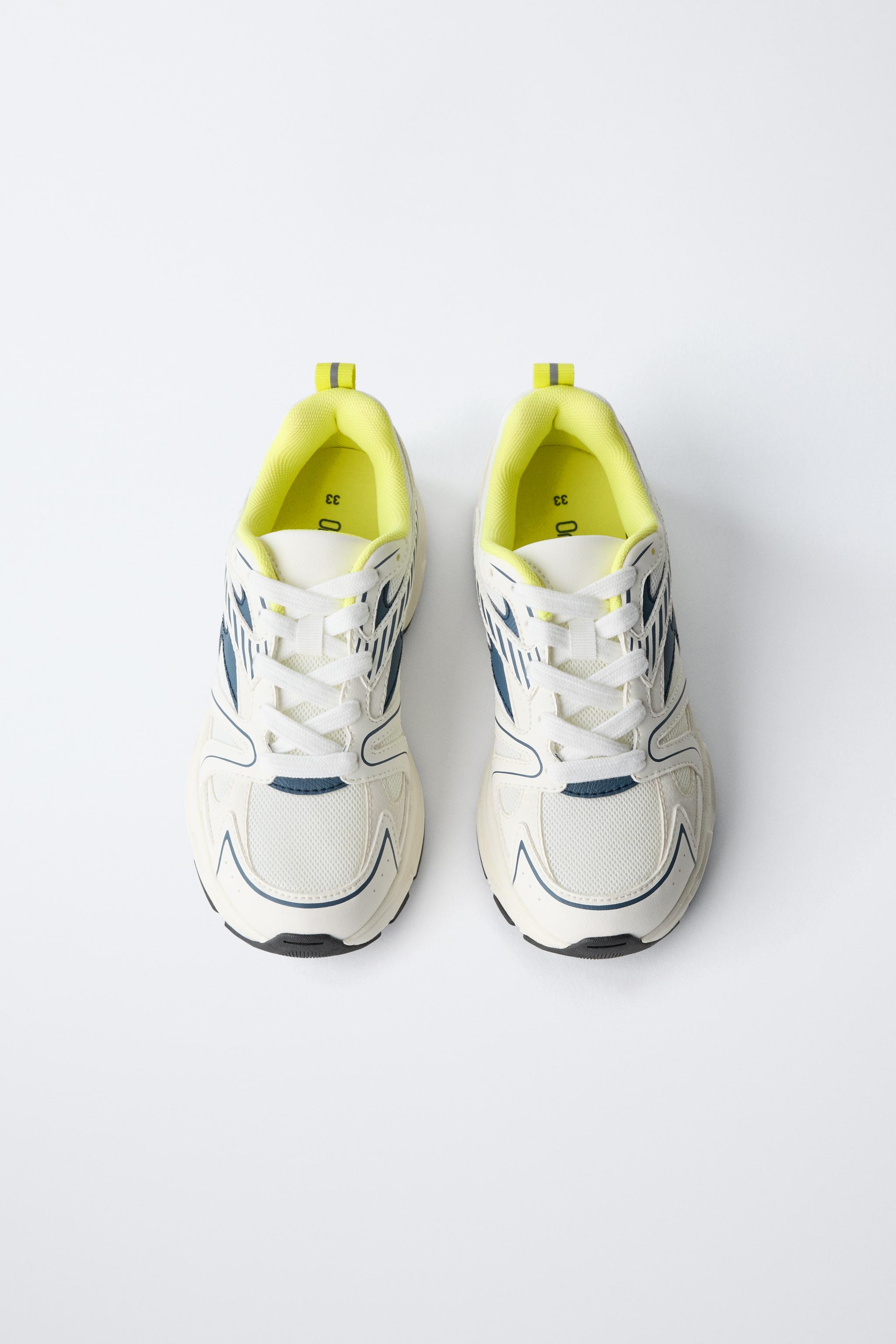 Детские кроссовки Zara NEON SNEAKERS — фото 5