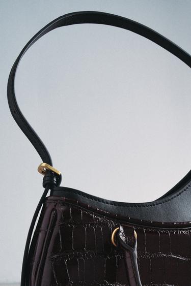 SAC PORTÉ ÉPAULE EN CUIR ÉDITION LIMITÉE - Chocolat de Zara - Image 2