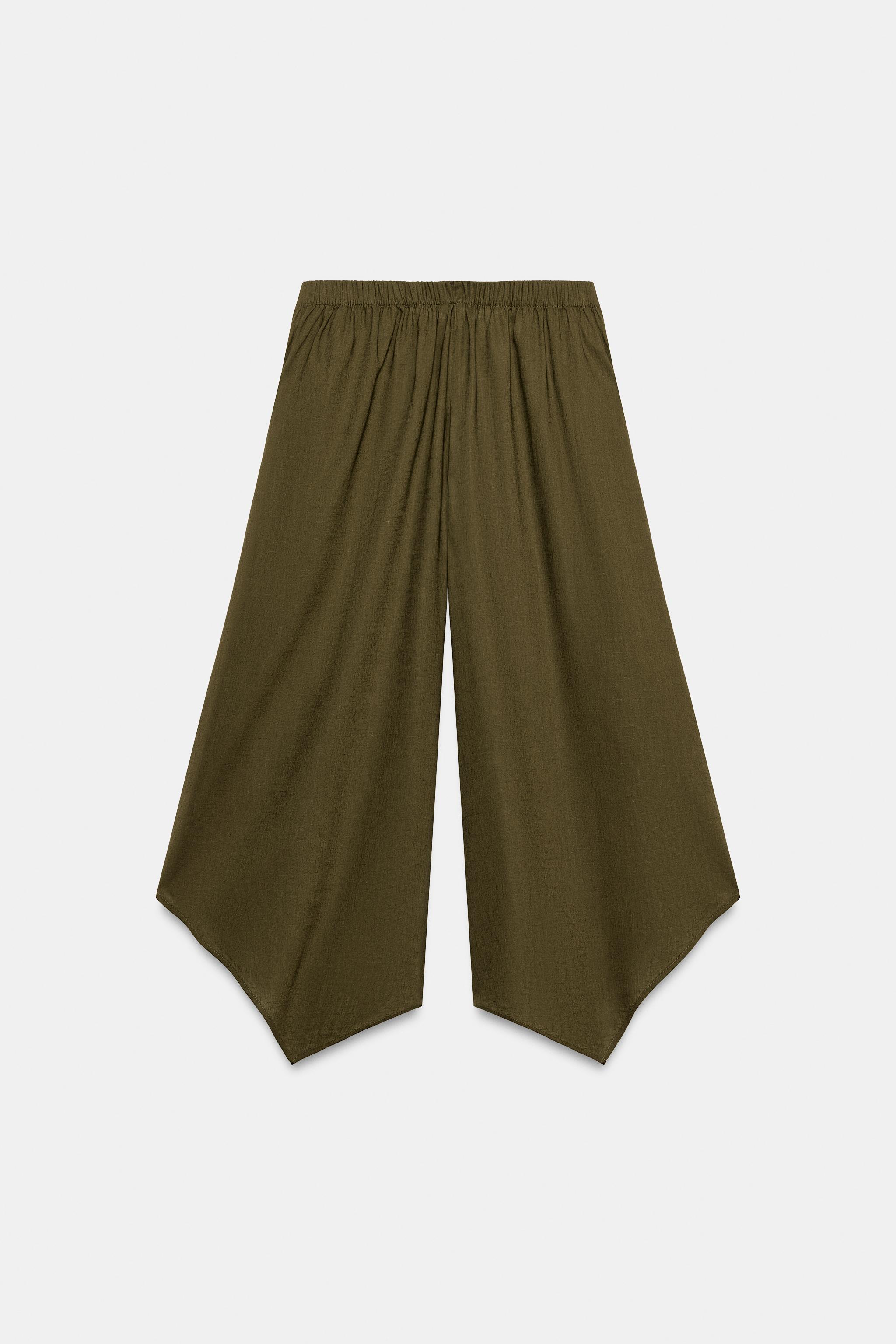 Zara Asimetrik Culotte Pantolon görsel 6