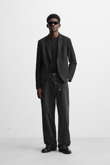 BLAZER SLIM FIT CONFORT - Negro de Zara