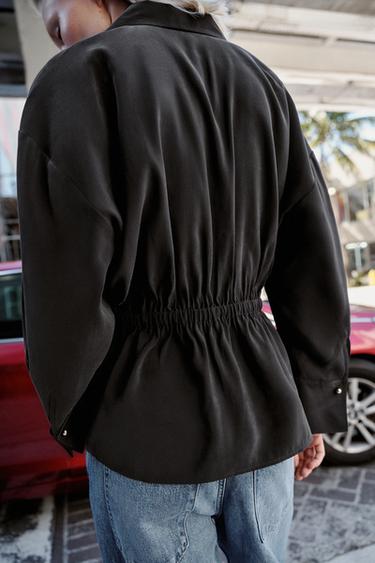 FLOWING SAFARI SHIRT - Black by Zara - Image 2