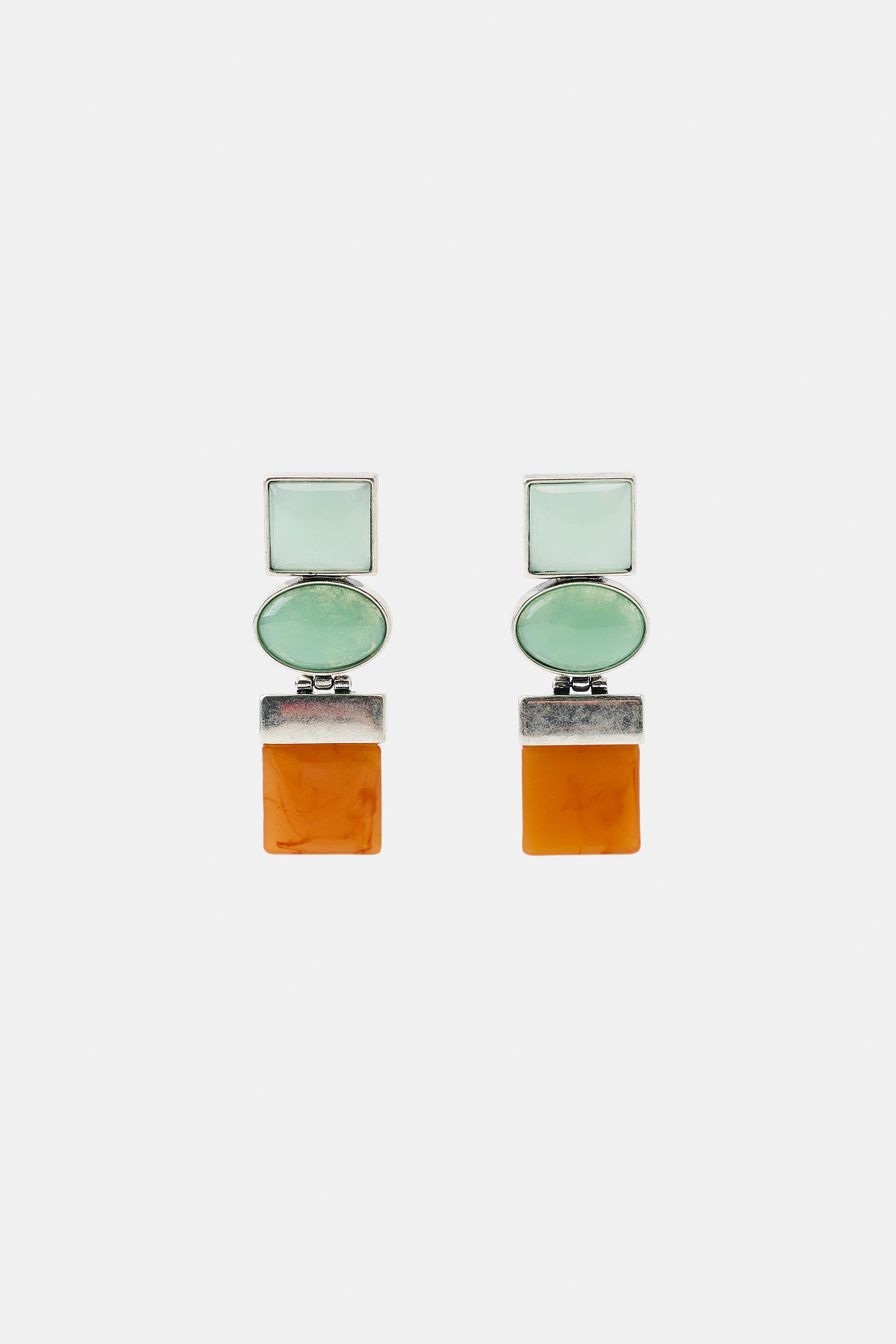 TRIPLE GEOMETRIC EARRINGS