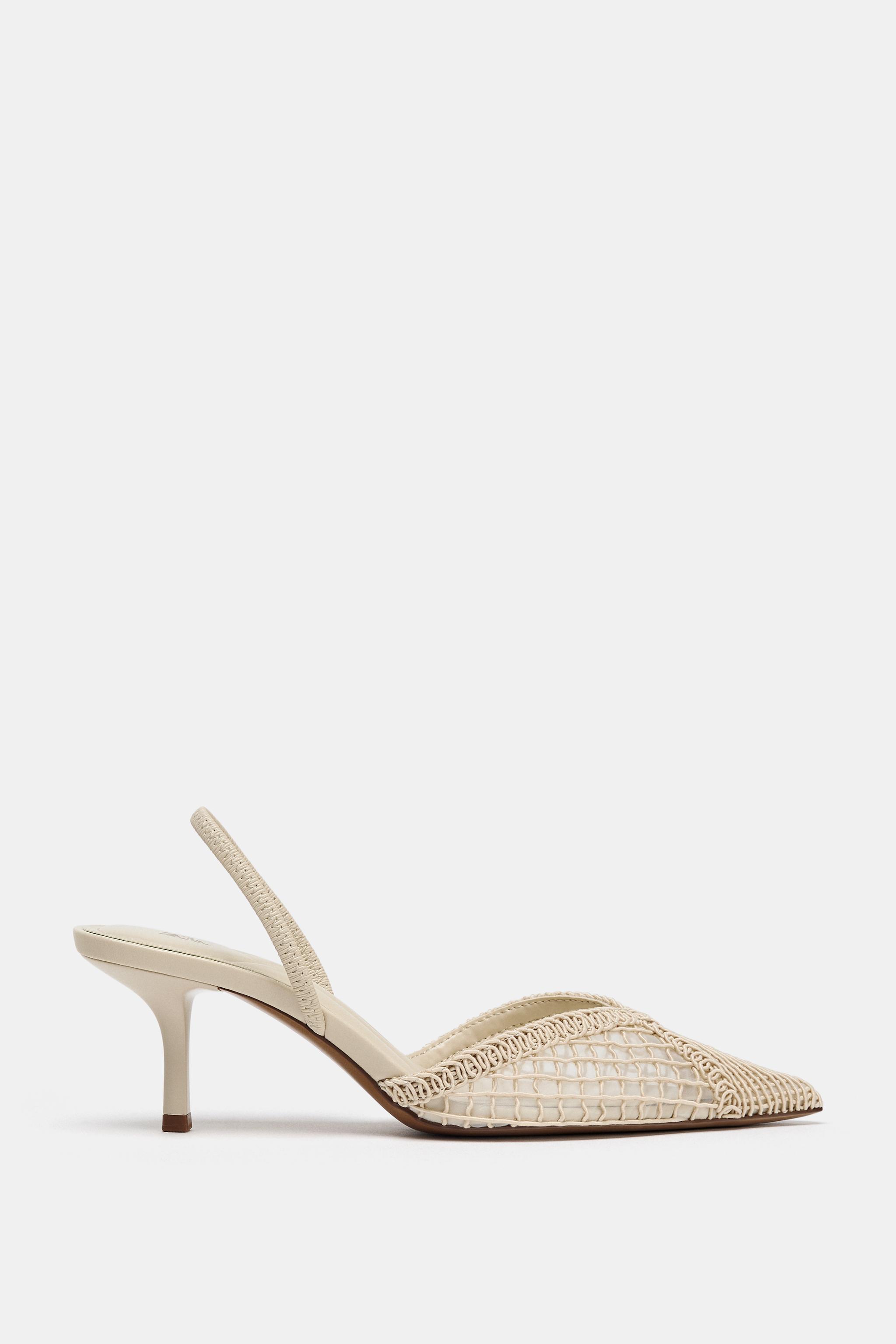 BRAIDED SLINGBACK HEELS