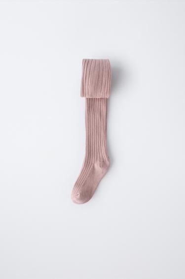 COLLANTS CANNELÉS UNIS - Rose de Zara - Image 3
