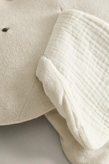 CHILDREN'S ELEPHANT CUSHION - Grey by Zara - Image 3