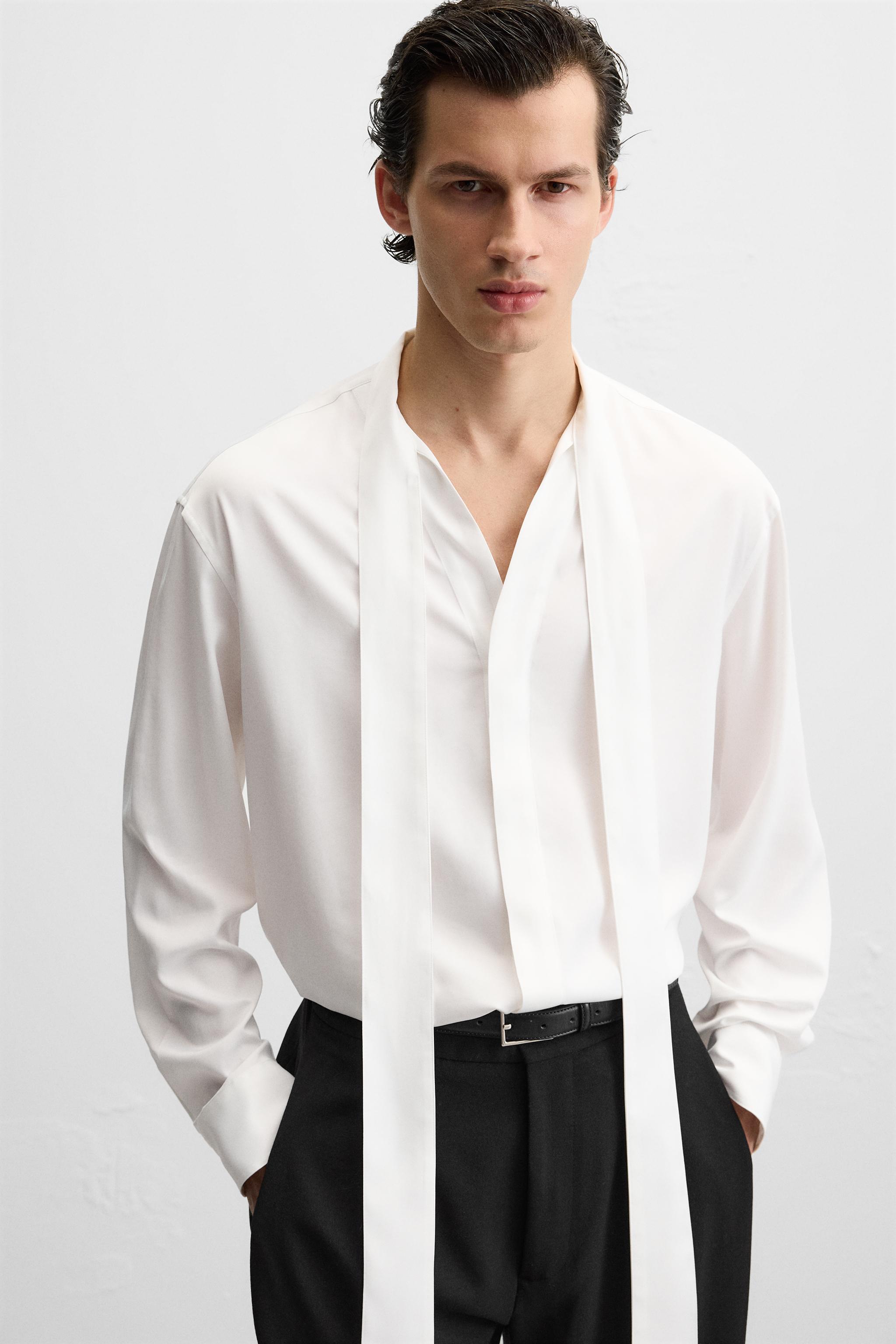 CHEMISE FLUIDE À NOEUD