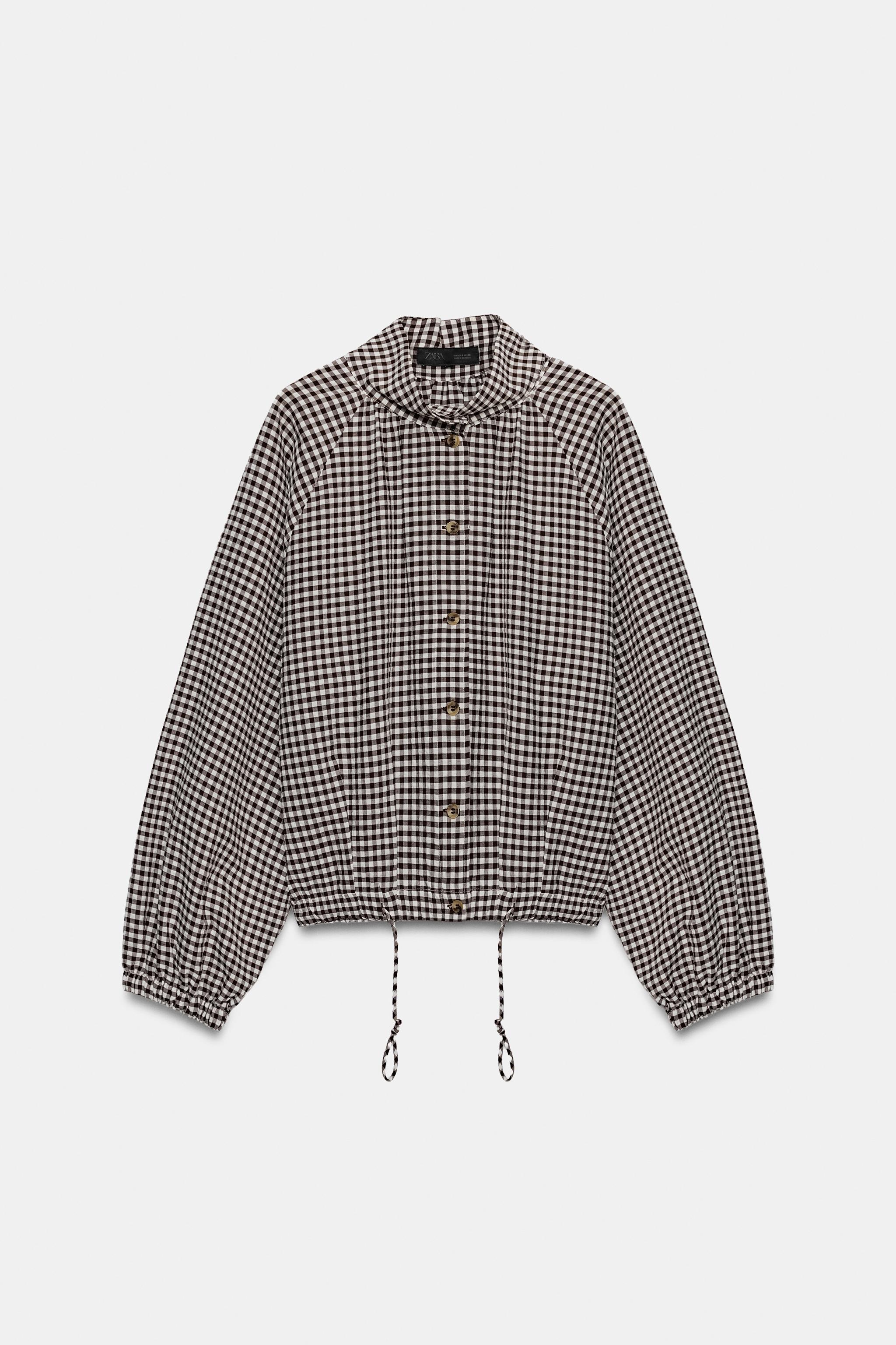 ZARA 今期 チェック柄ジャケット シャギーコート M ZARA 今期 チェック柄ジャケット シャギーコート M チェック柄