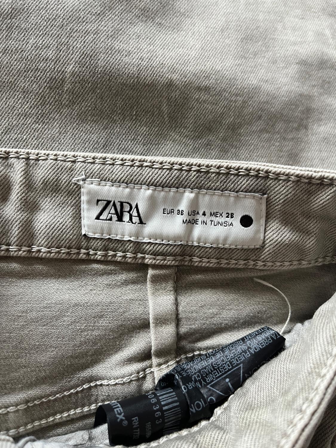 ZW COLLECTION STRAIGHT-LEG HIGH-WAIST CULOTTE JEANS - Image 3