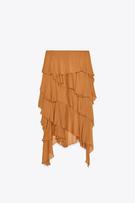 BELTED A-LINE SKIRT