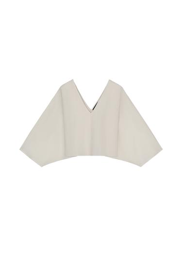 CONTRAST KNIT TOP - Ecru by Zara