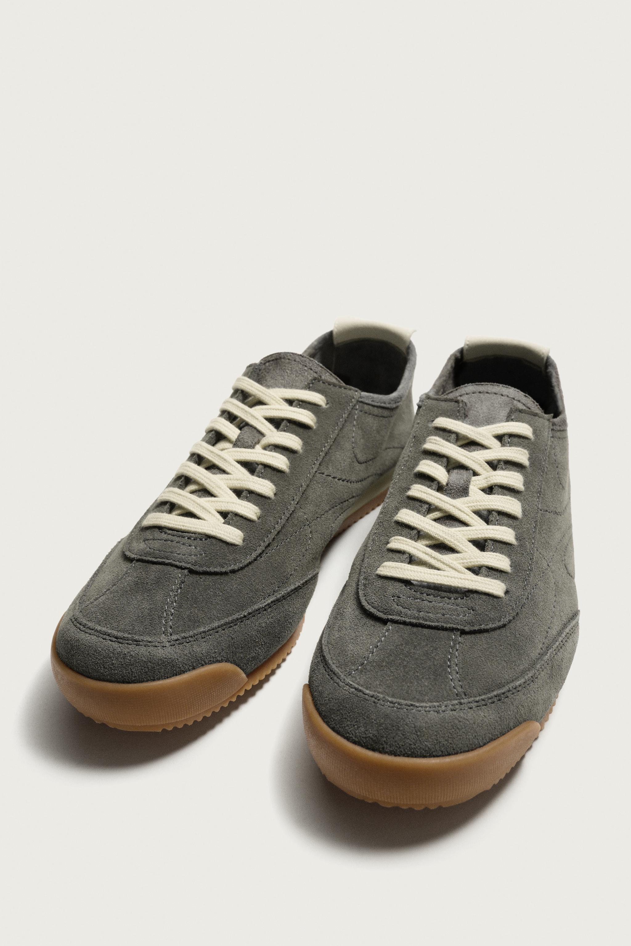 Zara RETRO DERİ SPOR AYAKKABI görsel 5