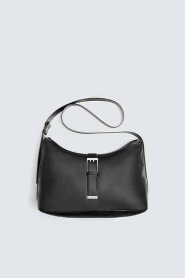 MALA A TIRACOLO FIVELA - Preto da Zara