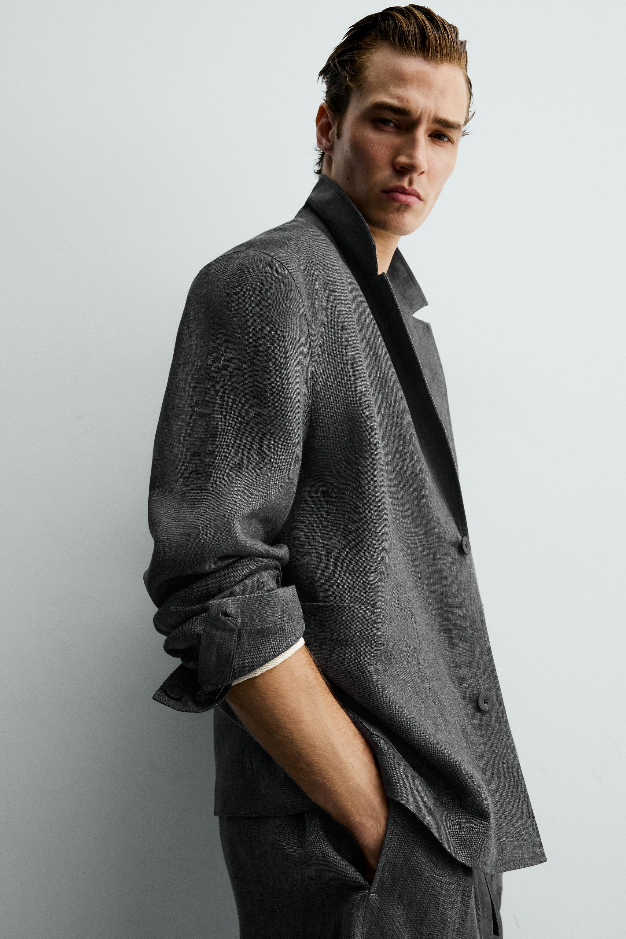 100% LINEN OVERSHIRT