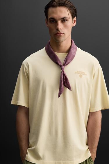 PRINTED BANDANNA - Burgundy by Zara - Image 0