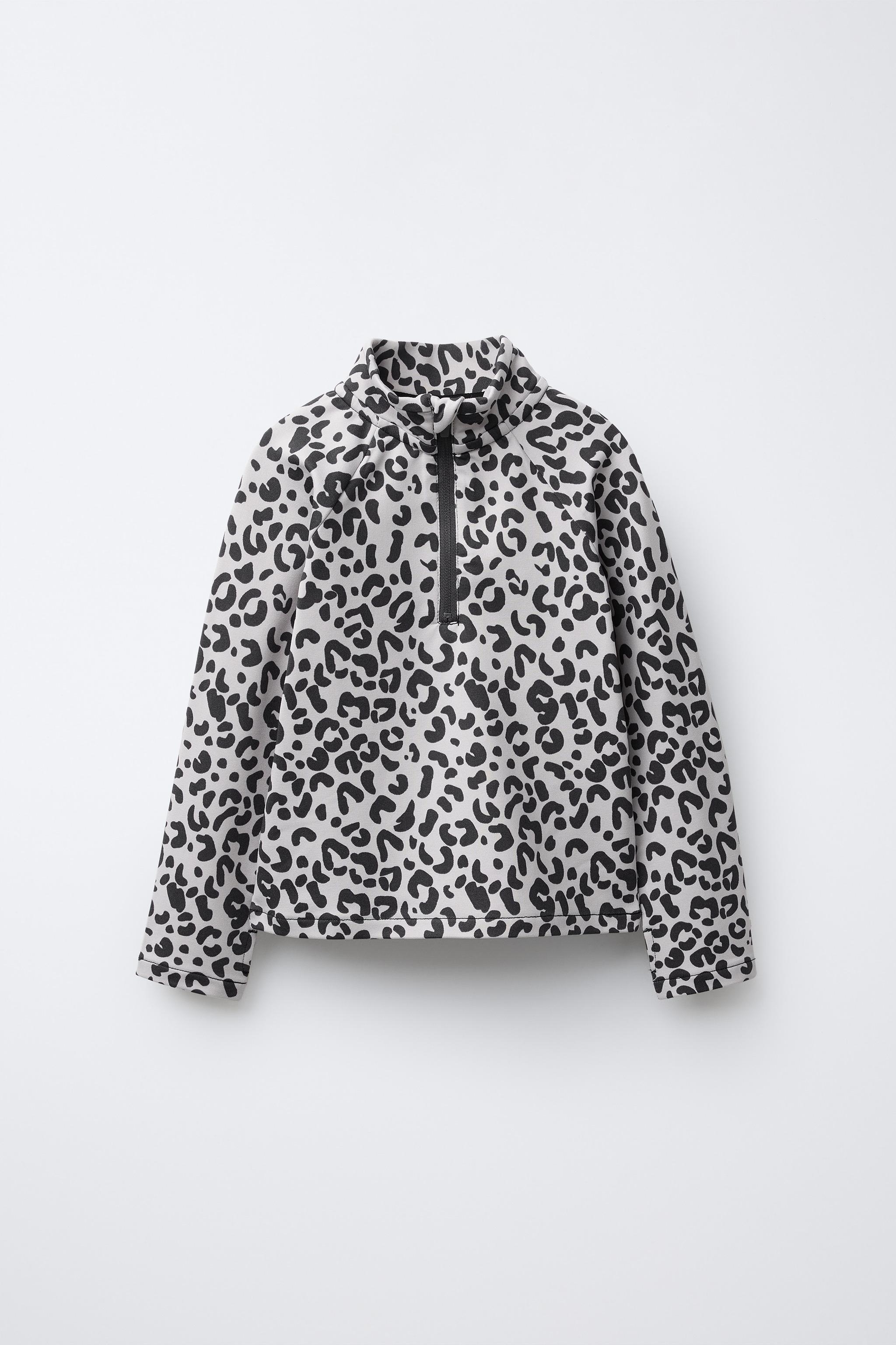 らたらたらた 通気性アニマル柄Tシャツ - ライトグレー | ZARA Japan / 日本