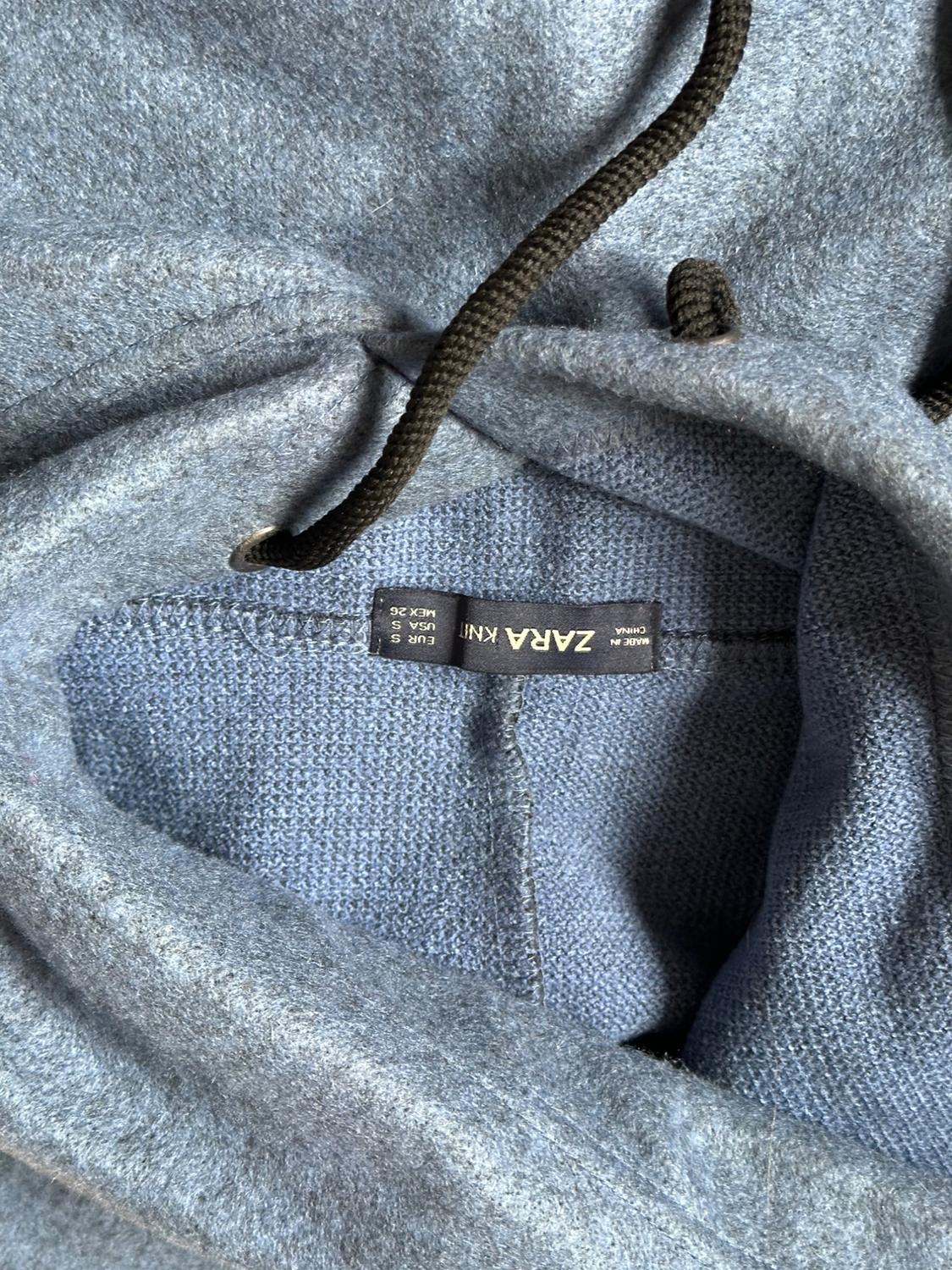 BLUE BOXY HOODIE - Image 4
